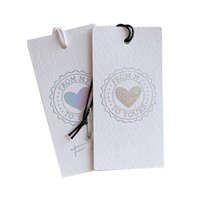 Paper Card Hangtag For Clothing Garment