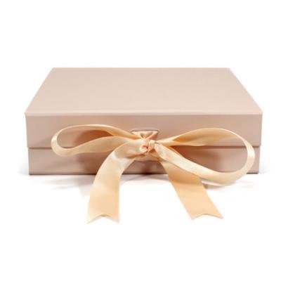 Folding Gift Box Packaging With Ribbon