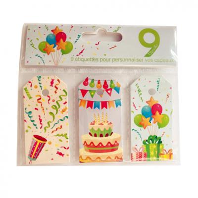 Birthday Gift Greeting Card Set 1+3x3 