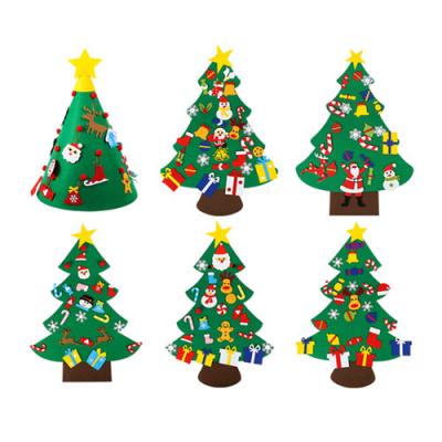 DIY Felt Christmas Wall Tree Set