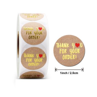 Thanks Hot Stamping Sticker Label Roll