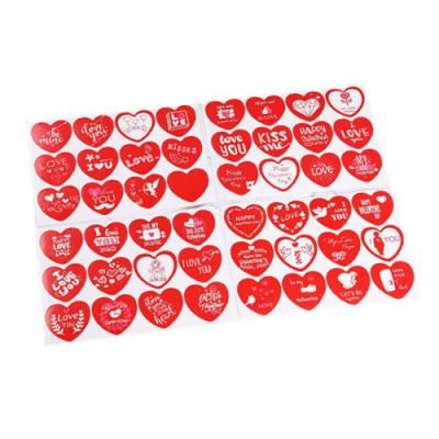 Heart Shape Valentine's Day Gift Stickers