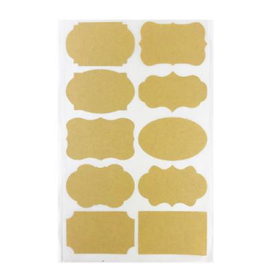 Shaped Kraft Sticker Sheet