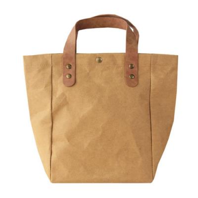 Washable Tyvek Paper Shopping Tote Bag With Handle