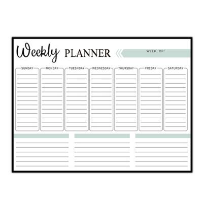 Fridge Magnetic Board Weekly Planner