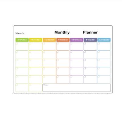 Fridge Magnetic Board Monthly Planner