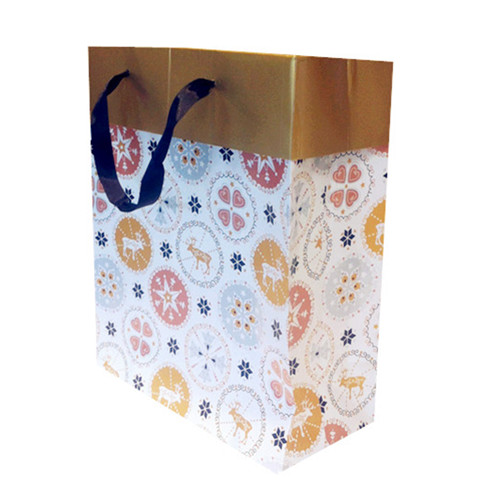 Ribbon handle paper bag