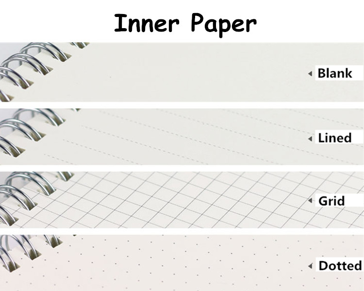 Inner Paper: Blank, Lined, Grid, Dotted