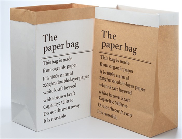 white and kraft paper bags 2