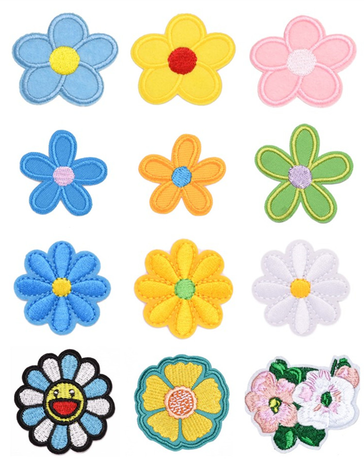 Flower Embroidered Patch