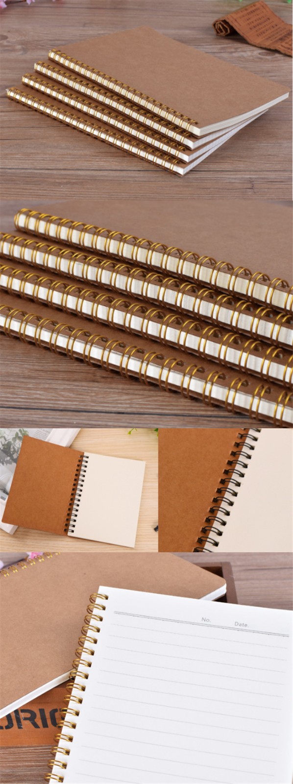 Spiral Kraft Notebooks