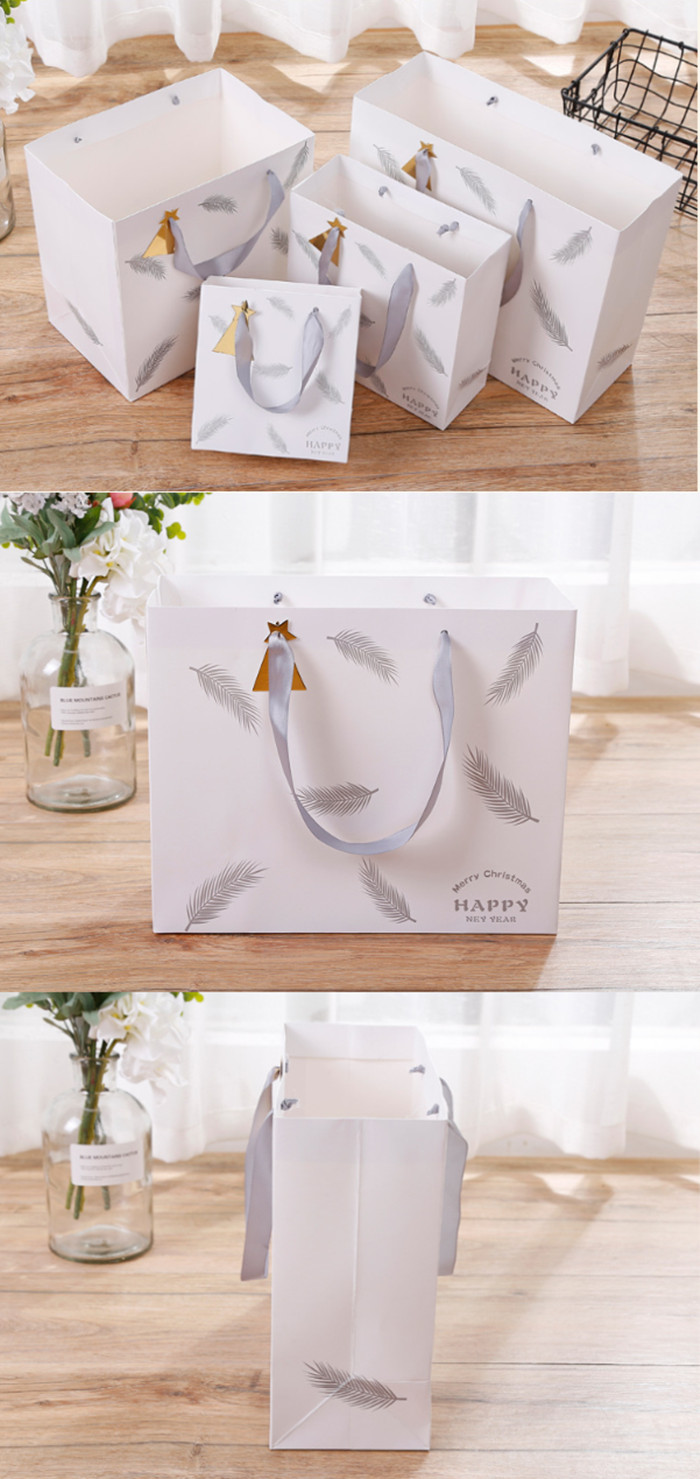 Feather Pattern Gift Paper Bags Display