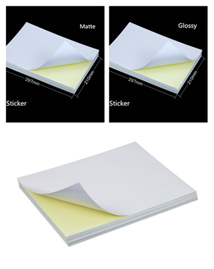 A4 Size Self-adhesive Blank Paper Sticker For Private Mark By Inkjet Offset Laser Printing