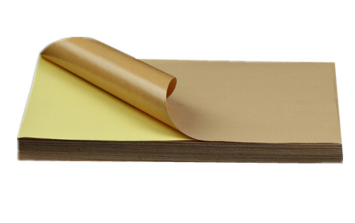 Blank A4 Paper Writeable Brown Kraft Sticker Labels