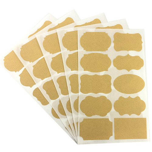 Shaped Kraft Sticker Sheet