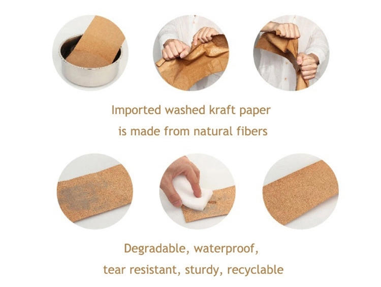 Washable Kraft Paper Bags Material