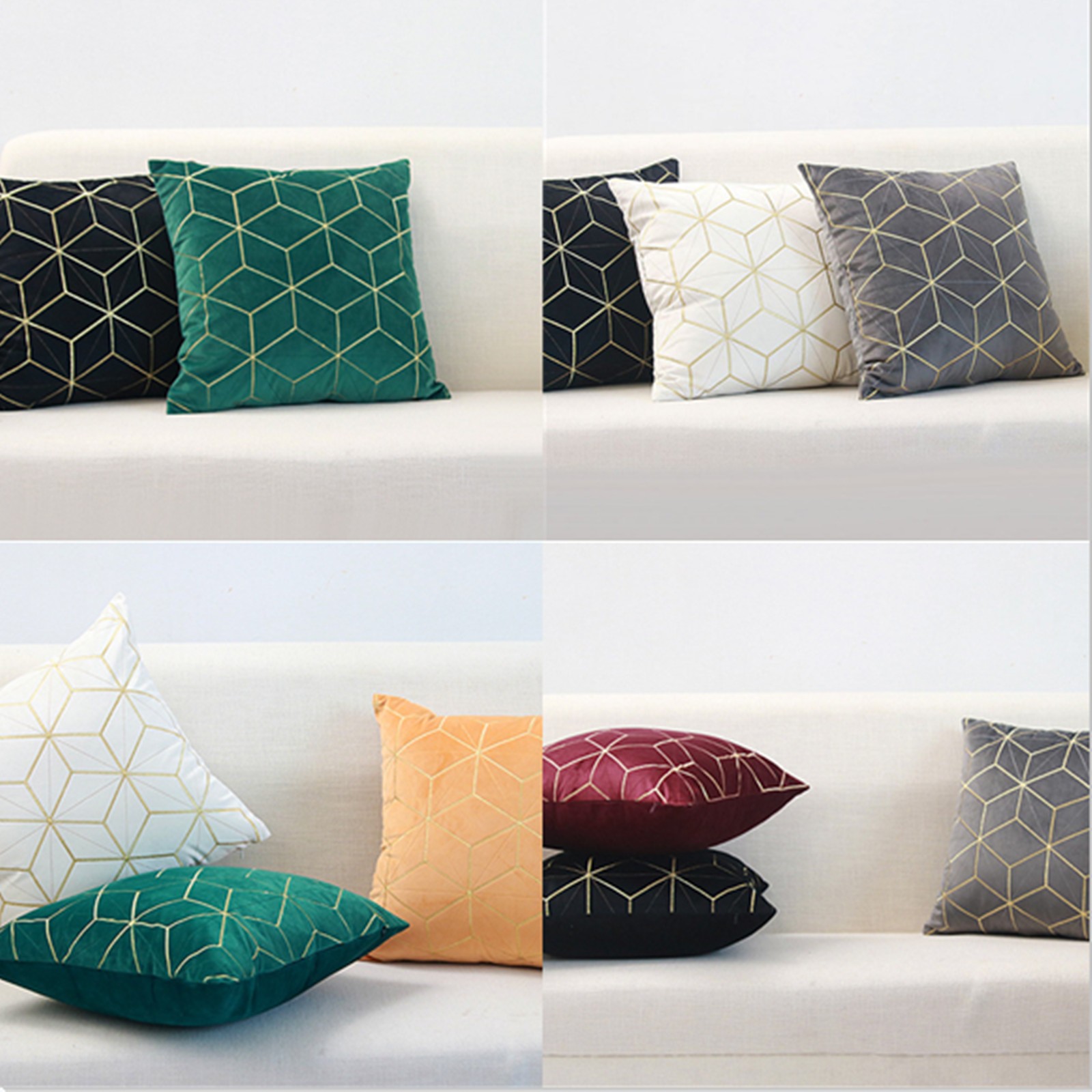 8 colors pillow covers